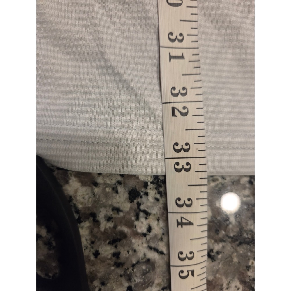 Wilson‎ Staff Mens Grey White Striped Golf Polo Shirt Short Sleeve Size 3XL NEW - Picture 7 of 8